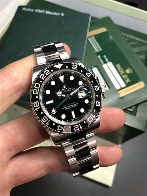 rolex gmt black on wrist|Rolex gmt black and gray.